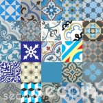 Patchwork - Blue tone